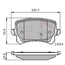 Brake Pads Set For VW Passat