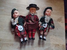Vintage Rogark Dolls Scottish And Beefeater Dress Sleepy Eyes Used