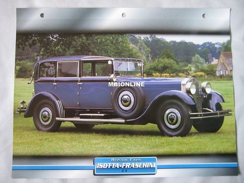 Isotta fraschini dream - 8a, cars