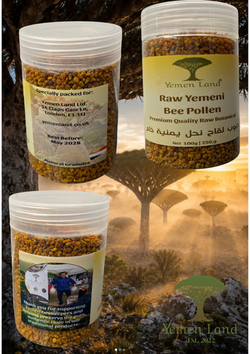 Raw yemeni bee - pollen, natural