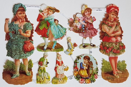 Vintage style paper scraps - style,