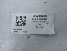  AUDI A3 SUN VISOR TDI SE