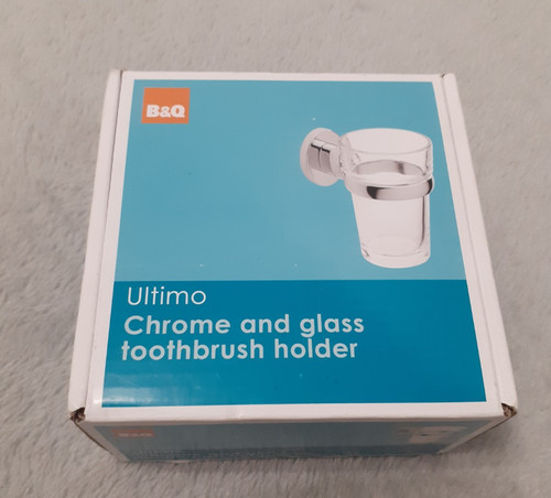 Chrome and clear glass - b&q,