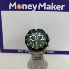 Bulova Marine Star 98B395 Men’s Green Dial Chronograph Stainless Steel Watch