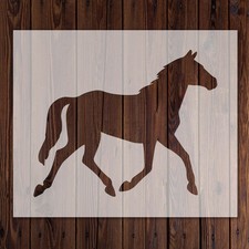 Horse Trotting Up Stencil -