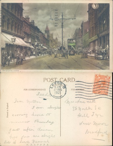 Briggate leeds england 1921 - england,