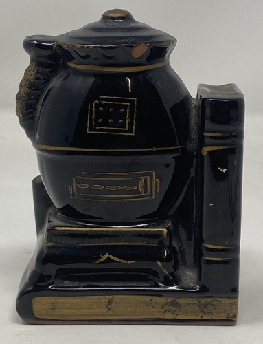 Vintage ceramic black - black, gold