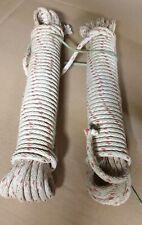 Vintage Polished Sash Cord Window Pulley Clothes Line Airer. 2 x Approx 11m