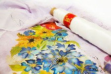 Silkcraft Pure Silk ponge 5 - white- per metre - UK postage-90cm wide
