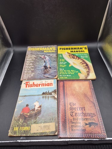 Vintage lot fishing books - of, 4