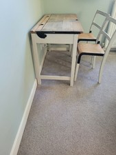 Vintage wooden double school