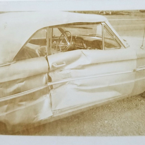 Vintage photo damaged smashed - photo,