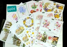 Flowers, country life, cake,  themed Die Cut Decoupage 22+ A4 Papers  pp04