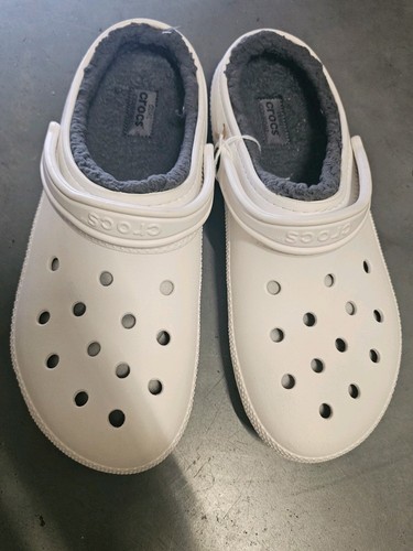 Crocs grey faux fur lined - fur,