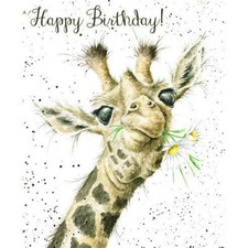 Giraffe Happy Birthday