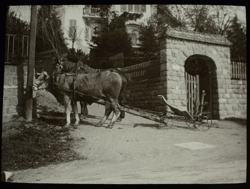 Vintage magic lantern slide - magic,
