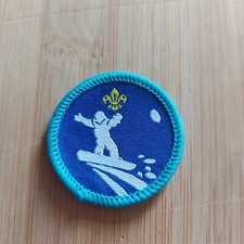 UK Scouting Explorer Scout Activity Badge Snowsports OLD LOGO
