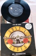 Guns N' Roses - It's So Easy 7"  Mr Brownstone / GEF 22 /928 313-7 Vinyl Single 
