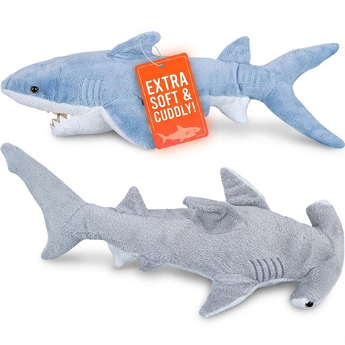 Large plush shark stuffed - large,