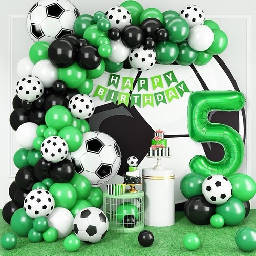 Soccer theme balloon garland - soccer,
