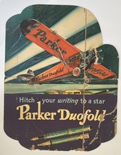 Rare original large advertising POS c.1920’s/1930’s Parker Pen - Duofold model