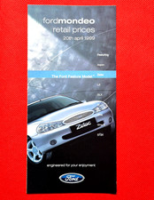 1999 FORD MONDEO Price List -