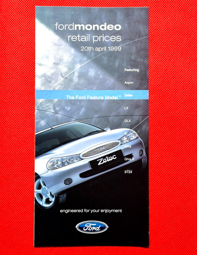 1999 ford mondeo - ford,