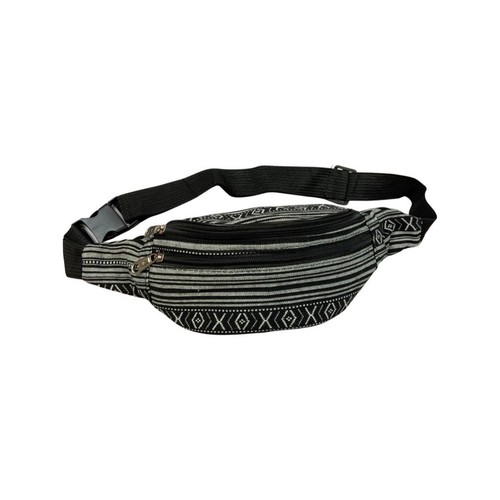 Black white striped hippy - black,