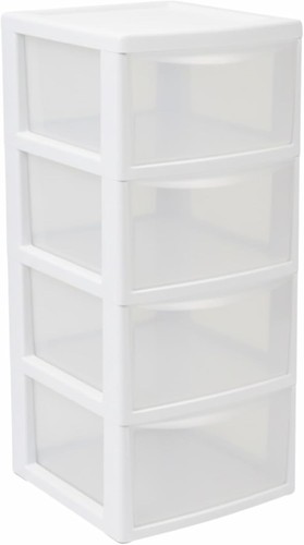 Large white clear - large, plastic