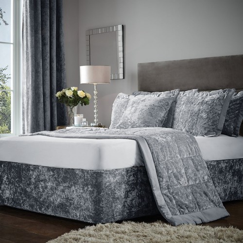 Luxury crushed velvet divan - luxury,