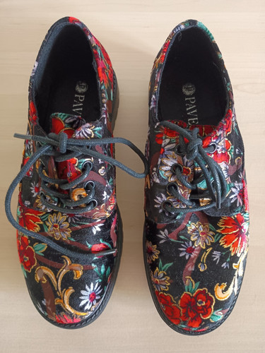 Pavers floral lace brogue - pavers,