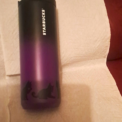 Starbucks purple black - starbucks, purple/black