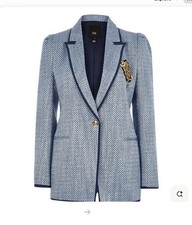 Tweed Jacket Size 14 Blue