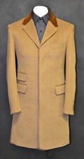 Mod Overcoat Camel 3/4 Length Coat Ticket Pocket 1960's, Ska,Skinhead Slim Fit