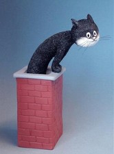 Dubout Cat Statue "Roof Top
