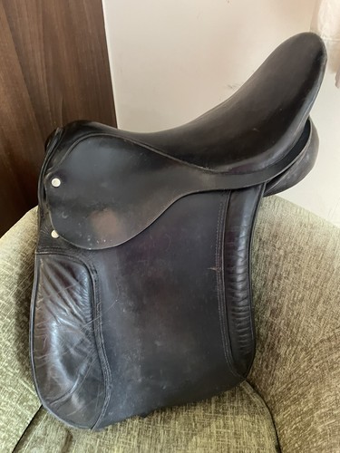 Black english leather - 17”,