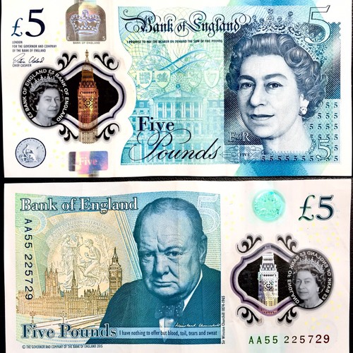 Nice clean note - nice, £5