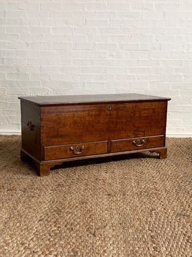18th century oak coffer - 18th, /