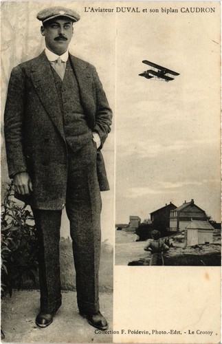 Aviation pilot duval biplan - aviation,
