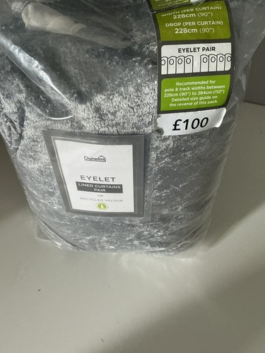 Dunelm grey crushed - dunelm,