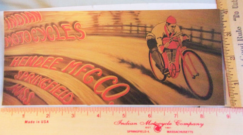 Indian motorcycle postcard - indian,