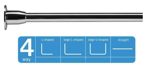 Croydex fineline shower rail - fineline,