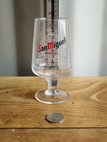 San miguel half pint glass - miguel,