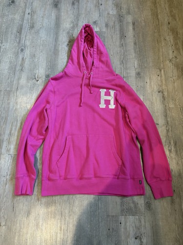 Huf pink hoodie - pink, xl