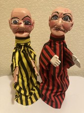 Punch & Judy ' Pair Of Boxers ' Puppets, Hand Made, Painted & Superb. Free P&P.