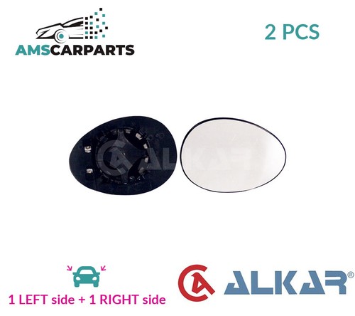 Rear view mirror glass pair - rear,
