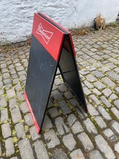 2 x Large Wood/Metal Budweiser Double Sided Chalkboards/Blackboards