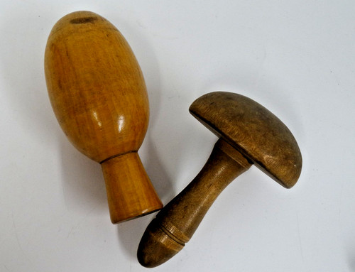 Vintage wooden darning sock - darning,