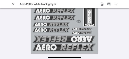 Aero reflex decal set - aero,