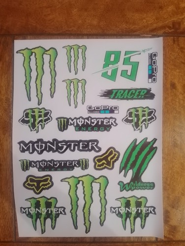 Monster energy sticker sheet - energy,